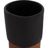 ΣΕΤ 3 ΓΛΑΣΤΡΕΣ ΜΕ TEAK ΒΑΣΕΙΣ TANTI HM4685.01 FIBER CEMENT ΣΕ ΜΑΥΡΟ ΧΡΩΜΑ