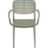 ΠΟΛΥΘΡΟΝΑ ΤΡΑΠΕΖΑΡΙΑΣ HILLIARD HM6644.07 ΑΛΟΥΜΙΝΙΟ ΣΕ OLIVE GREEN 58x52x78Υεκ