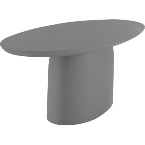 ΤΡΑΠΕΖΙ ΤΡΑΠΕΖΑΡΙΑΣ FIBER CEMENT ΟΒΑΛ BRECCAN HM6577.01 ΓΚΡΙ 240x100x75Υεκ.
