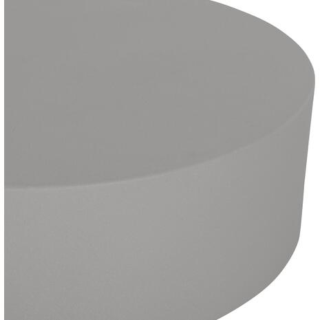 ΤΡΑΠΕΖΙ ΜΕΣΗΣ FIBER CEMENT ΣΤΡΟΓΓΥΛΟ KYOKO HM6579.01 ΓΚΡΙ Φ90x30Υεκ.