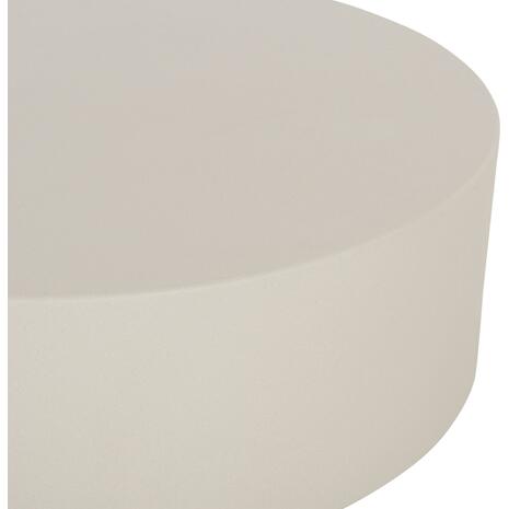 ΤΡΑΠΕΖΙ ΜΕΣΗΣ ΣΤΡΟΓΓΥΛΟ KYOKO HM6579.02 ΜΠΕΖ FIBER CEMENT Φ90x34Υεκ.