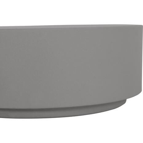 ΤΡΑΠΕΖΙ ΜΕΣΗΣ FIBER CEMENT ΣΤΡΟΓΓΥΛΟ KYOKO HM6579.01 ΓΚΡΙ Φ90x30Υεκ.
