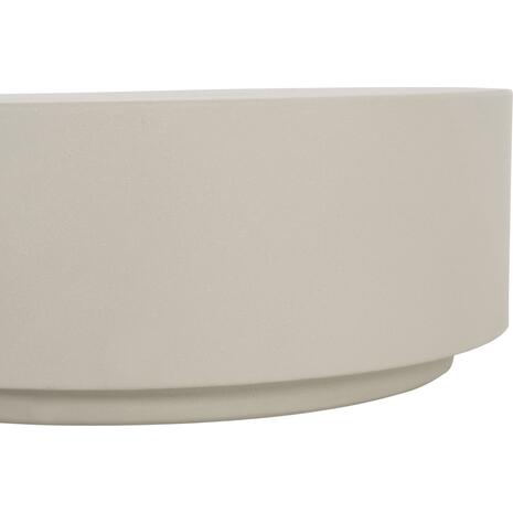 ΤΡΑΠΕΖΙ ΜΕΣΗΣ ΣΤΡΟΓΓΥΛΟ KYOKO HM6579.02 ΜΠΕΖ FIBER CEMENT Φ90x34Υεκ.