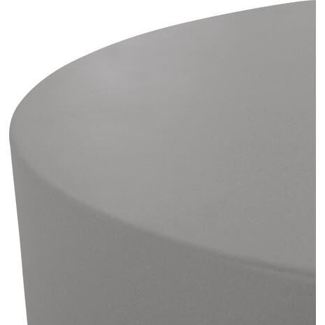 ΤΡΑΠΕΖΙ ΜΕΣΗΣ FIBER CEMENT ΣΤΡΟΓΓΥΛΟ KYOKO HM6579.01 ΓΚΡΙ Φ90x30Υεκ.