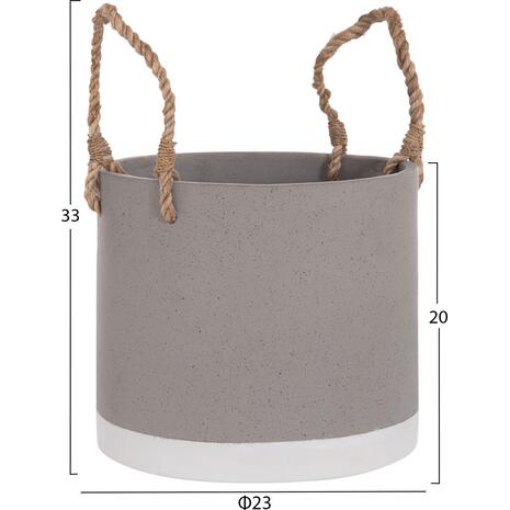 ΓΛΑΣΤΡΑ ΕΣ. ΧΩΡΟΥ ΣΕΙΡΑ TRYLL HM4690S FIBER CEMENT ΓΚΡΙ & ΣΧΟΙΝΙ Φ23x20Υεκ.
