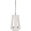 ΕΠΙΤΡΑΠΕΖΙΟ ΦΑΝΑΡΙ ERANTYL HM4696.02L ΛΕΥΚΟ FIBER CEMENT & ΧΕΡΟΥΛΙ RATTAN Φ17x27Yεκ.