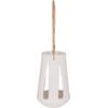ΕΠΙΤΡΑΠΕΖΙΟ ΦΑΝΑΡΙ ERANTYL HM4696.02L ΛΕΥΚΟ FIBER CEMENT & ΧΕΡΟΥΛΙ RATTAN Φ17x27Yεκ.