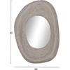 ΚΑΘΡΕΠΤΗΣ ΤΟΙΧΟΥ RIFFE HM4695.03 FIBER CEMENT ΓΚΡΙ 60x13x85Υεκ.