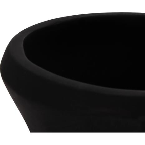 ΔΙΑΚΟΣΜΗΤΙΚΟ ΒΑΖΟ ΔΑΠΕΔΟΥ NEBULA HM4660.01S FIBER CEMENT ΜΑΥΡΟ--ΞΥΛΟ ΤΕΑΚ Φ45x115Υεκ