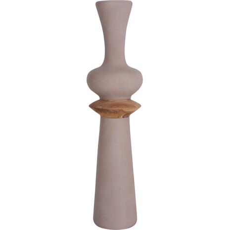 ΔΙΑΚΟΣΜΗΤΙΚΟ ΒΑΖΟ ΔΑΠΕΔΟΥ NEBULA HM4660.05L FIBER CEMENT TAUPE--ΞΥΛΟ ΤΕΑΚ Φ45x172Υεκ