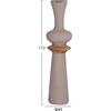 ΔΙΑΚΟΣΜΗΤΙΚΟ ΒΑΖΟ ΔΑΠΕΔΟΥ NEBULA HM4660.05L FIBER CEMENT TAUPE--ΞΥΛΟ ΤΕΑΚ Φ45x172Υεκ