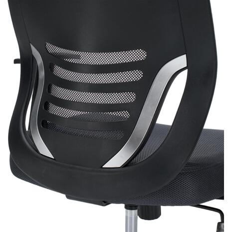 ΚΑΡΕΚΛΑ ΓΡΑΦΕΙΟΥ BRIEF HM1206.02 ΓΚΡΙ MESH--ΒΑΣΗ ΧΡΩΜΙΟΥ 63x64x122Υεκ.