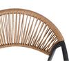ΠΟΛΥΘΡΟΝΑ HOMAN HM6430.01 ΓΚΡΙ ΜΕΤΑΛΛΟ & TEXTILENE--ΜΠΕΖ P.E.RATTAN 53x58x75Υεκ