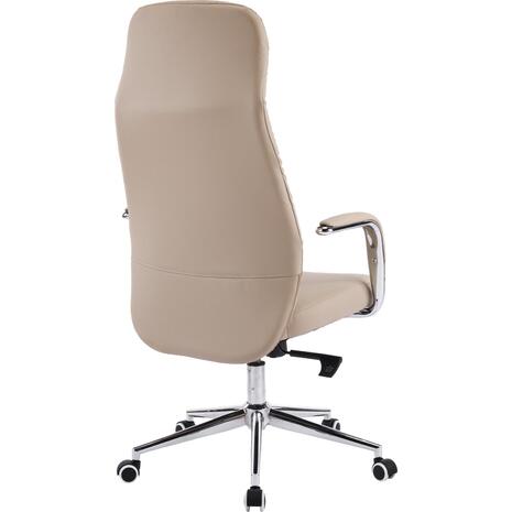 ΚΑΡΕΚΛΑ ΓΡΑΦΕΙΟΥ TEETER HM18355.02 ΜΠΕΖ PU ΔΕΡΜΑ--ΒΑΣΗ ΧΡΩΜΙΟΥ 67x66x121Υεκ