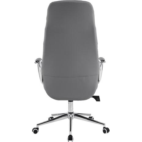 ΚΑΡΕΚΛΑ ΓΡΑΦΕΙΟΥ TEETER HM18355.10 ΓΚΡΙ PU ΔΕΡΜΑ--ΒΑΣΗ ΧΡΩΜΙΟΥ 67x66x121Υεκ
