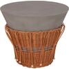 ΤΡΑΠΕΖΙ ΒΟΗΘΗΤΙΚΟ PERRAL HM18164.03S FIBER CEMENT ΓΚΡΙ-ΦΥΣΙΚΟ RATTAN--Φ42x36Υεκ