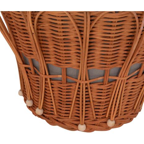 ΤΡΑΠΕΖΙ ΒΟΗΘΗΤΙΚΟ PERRAL HM18164.03S FIBER CEMENT ΓΚΡΙ-ΦΥΣΙΚΟ RATTAN--Φ42x36Υεκ