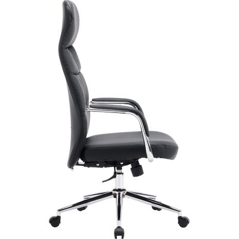 ΚΑΡΕΚΛΑ ΓΡΑΦΕΙΟΥ TEETER HM18355.01 ΜΑΥΡΟ PU ΔΕΡΜΑ--ΒΑΣΗ ΧΡΩΜΙΟΥ 67x66x121Υεκ