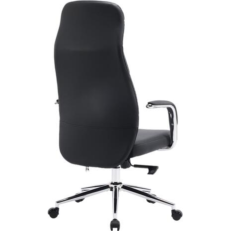 ΚΑΡΕΚΛΑ ΓΡΑΦΕΙΟΥ TEETER HM18355.01 ΜΑΥΡΟ PU ΔΕΡΜΑ--ΒΑΣΗ ΧΡΩΜΙΟΥ 67x66x121Υεκ