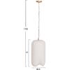 ΦΩΤΙΣΤΙΚΟ ΟΡΟΦΗΣ ΚΡΕΜΑΣΤΟ LOGKY HM4704.02S--FIBER CEMENT ΛΕΥΚΟ Φ24x47Υεκ
