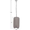 ΦΩΤΙΣΤΙΚΟ ΟΡΟΦΗΣ ΚΡΕΜΑΣΤΟ LOGKY HM4704.03S--FIBER CEMENT ΓΚΡΙ Φ24x47Υεκ