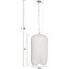 ΦΩΤΙΣΤΙΚΟ ΟΡΟΦΗΣ ΚΡΕΜΑΣΤΟ LOGKY HM4704.02L--FIBER CEMENT ΛΕΥΚΟ 35x35x67Υεκ