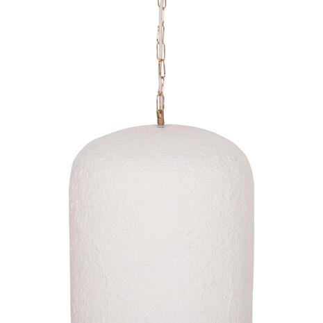 ΦΩΤΙΣΤΙΚΟ ΟΡΟΦΗΣ ΚΡΕΜΑΣΤΟ LOGKY HM4704.02L--FIBER CEMENT ΛΕΥΚΟ 35x35x67Υεκ