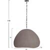 ΦΩΤΙΣΤΙΚΟ ΟΡΟΦΗΣ ΚΡΕΜΑΣΤΟ JAYLEN HM4703.03L FIBER CEMENT ΓΚΡΙ 65x55x45Υεκ.