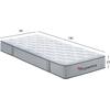 ΣΤΡΩΜΑ ΜΟΝΟ HYPNOTTICA HM748.01 POCKET SPRINGS--ΛΕΥΚΟ (ROLL-PACKING) 90x190x25Υεκ.