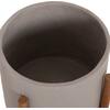 ΓΛΑΣΤΡΑ ΕΣΩΤ.ΧΩΡΟΥ RENTIL HM4684.03S FIBER CEMENT ΧΡΩΜΑ ΓΚΡΙ--ΒΑΣΗ TEAK Φ27x56Υ