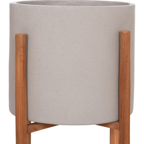 ΓΛΑΣΤΡΑ ΕΣΩΤ.ΧΩΡΟΥ RENTIL HM4684.03S FIBER CEMENT ΧΡΩΜΑ ΓΚΡΙ--ΒΑΣΗ TEAK Φ27x56Υ
