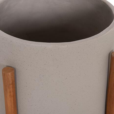 ΓΛΑΣΤΡΑ ΕΣΩΤ.ΧΩΡΟΥ RENTIL HM4684.03S FIBER CEMENT ΧΡΩΜΑ ΓΚΡΙ--ΒΑΣΗ TEAK Φ27x56Υ