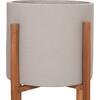 ΓΛΑΣΤΡΑ ΕΣΩΤ.ΧΩΡΟΥ RENTIL HM4684.03S FIBER CEMENT ΧΡΩΜΑ ΓΚΡΙ--ΒΑΣΗ TEAK Φ27x56Υ