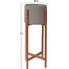 ΓΛΑΣΤΡΑ ΕΣΩΤ.ΧΩΡΟΥ RENTIL HM4684.03S FIBER CEMENT ΧΡΩΜΑ ΓΚΡΙ--ΒΑΣΗ TEAK Φ27x56Υ