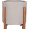 ΓΛΑΣΤΡΑ ΕΣΩΤ.ΧΩΡΟΥ RENTIL HM4684.03L FIBER CEMENT ΧΡΩΜΑ ΓΚΡΙ--ΒΑΣΗ TEAK Φ27x66Υ