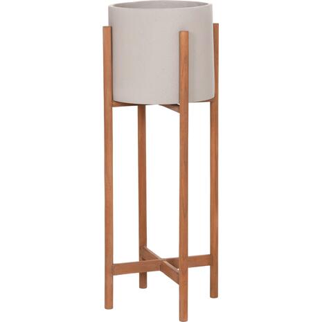 ΓΛΑΣΤΡΑ ΕΣΩΤ.ΧΩΡΟΥ RENTIL HM4684.03L FIBER CEMENT ΧΡΩΜΑ ΓΚΡΙ--ΒΑΣΗ TEAK Φ27x66Υ