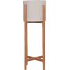 ΓΛΑΣΤΡΑ ΕΣΩΤ.ΧΩΡΟΥ RENTIL HM4684.03L FIBER CEMENT ΧΡΩΜΑ ΓΚΡΙ--ΒΑΣΗ TEAK Φ27x66Υ