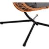 ΚΡΕΜΑΣΤΗ ΦΩΛΙΑ NESTA HM6468.05 ΜΑΥΡΟ ΜΕΤΑΛΛΟ--ΚΑΦΕ P.E.RATTAN 100x100x190Υεκ.