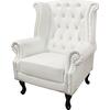 ΠΟΛΥΘΡΟΝΑ-ΜΠΕΡΖΕΡΑ T.CHESTERFIELD POLINA HM0053.02 PU ΛΕΥΚΟ ΜΑΤ 83x75x107Yεκ. (Λευκό)