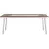 ΤΡΑΠΕΖΙ ΑΛΟΥΜΙΝΙΟΥ TABER HM5131.11 ΛΕΥΚΟ ΜΕ POLYWOOD TOP 200x100x75Υεκ