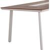 ΤΡΑΠΕΖΙ ΑΛΟΥΜΙΝΙΟΥ TABER HM5131.11 ΛΕΥΚΟ ΜΕ POLYWOOD TOP 200x100x75Υεκ