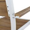 ΣΕΤ ΤΡΑΠΕΖΑΡΙΑΣ TABER HM10738.01 ΤΡΑΠΕΖΙ & 6 ΠΟΛΥΘΡΟΝΕΣ-ΑΛΟΥΜΙΝΙΟ & POLYWOOD-ΛΕΥΚΟ