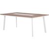 ΤΡΑΠΕΖΙ ΑΛΟΥΜΙΝΙΟΥ TABER HM5131.11 ΛΕΥΚΟ ΜΕ POLYWOOD TOP 200x100x75Υεκ