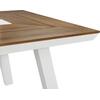 ΣΕΤ ΤΡΑΠΕΖΑΡΙΑΣ TABER HM10738.01 ΤΡΑΠΕΖΙ & 6 ΠΟΛΥΘΡΟΝΕΣ-ΑΛΟΥΜΙΝΙΟ & POLYWOOD-ΛΕΥΚΟ