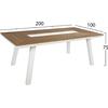ΣΕΤ ΤΡΑΠΕΖΑΡΙΑΣ TABER HM10738.01 ΤΡΑΠΕΖΙ & 6 ΠΟΛΥΘΡΟΝΕΣ-ΑΛΟΥΜΙΝΙΟ & POLYWOOD-ΛΕΥΚΟ