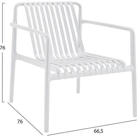 ΠΟΛΥΘΡΟΝΑ LOUNGE ΕΞΩΤ.ΧΩΡΟΥ MALEN HM6626.01 ΛΕΥΚΟ ΠΟΛΥΠΡΟΠΥΛΕΝΙΟ 67x75x75Υεκ
