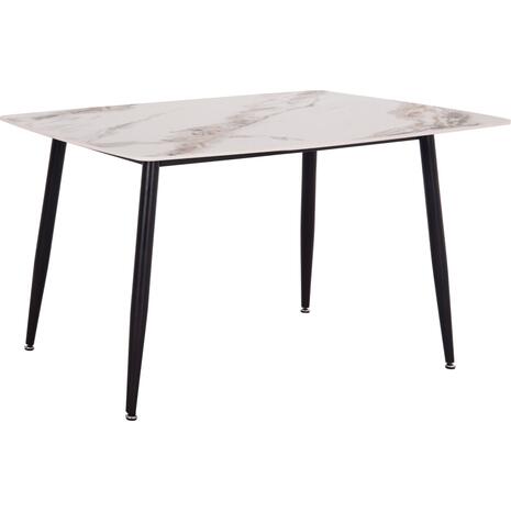 ΤΡΑΠΕΖΙ RAVEN HM18149.04 ΚΕΡΑΜΙΚΟ TOP ΜΕ ΟΨΗ ΛΕΥΚΟ/ΚΑΦΕ ΜΑΡΜΑΡΟ 140x80x74Υεκ.
