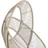 ΠΟΛΥΘΡΟΝΑ-ΦΩΛΙΑ RULER HM6506.02 ΜΟΚΑ ΜΕΤΑΛΛΟ-P.E.RATTAN--ΓΚΡΙ ΜΑΞΙΛΑΡΙΑ 90x85x154Υεκ