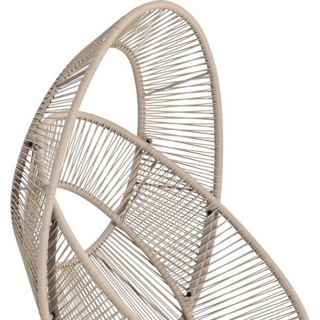 ΠΟΛΥΘΡΟΝΑ-ΦΩΛΙΑ RULER HM6506.02 ΜΟΚΑ ΜΕΤΑΛΛΟ-P.E.RATTAN--ΓΚΡΙ ΜΑΞΙΛΑΡΙΑ 90x85x154Υεκ