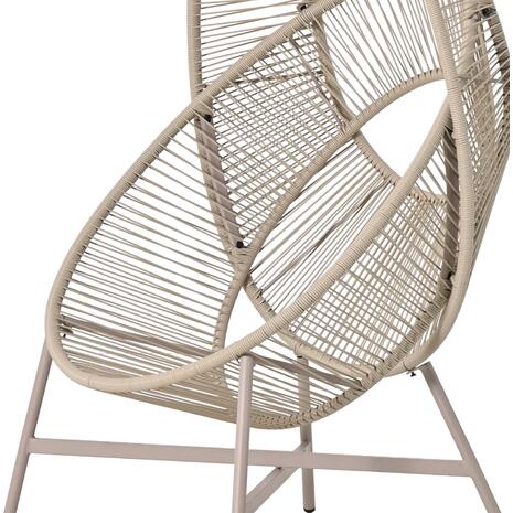 ΠΟΛΥΘΡΟΝΑ-ΦΩΛΙΑ RULER HM6506.02 ΜΟΚΑ ΜΕΤΑΛΛΟ-P.E.RATTAN--ΓΚΡΙ ΜΑΞΙΛΑΡΙΑ 90x85x154Υεκ